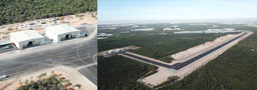 INTA CEUS Huelva runway and testing facility