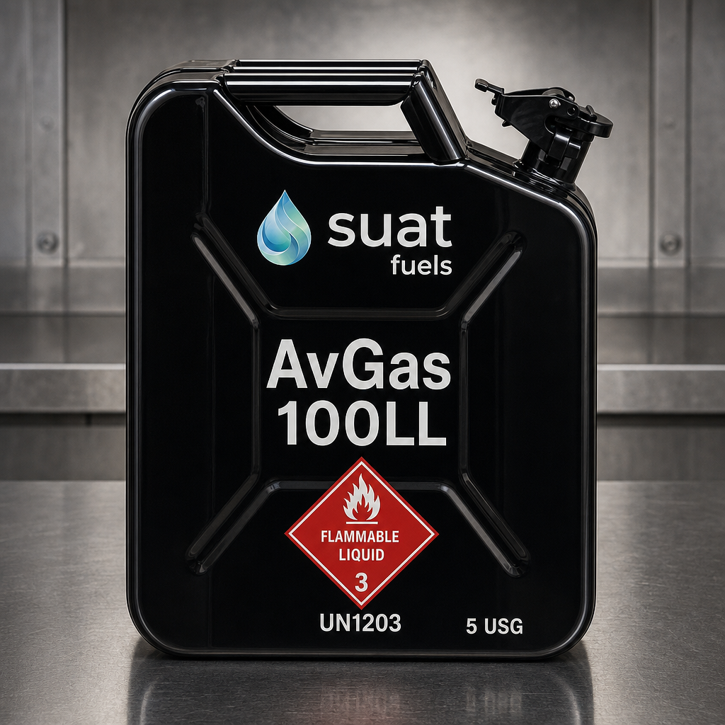 AvGas 100LL for piston aircraft and lab testing — 5 USG pail