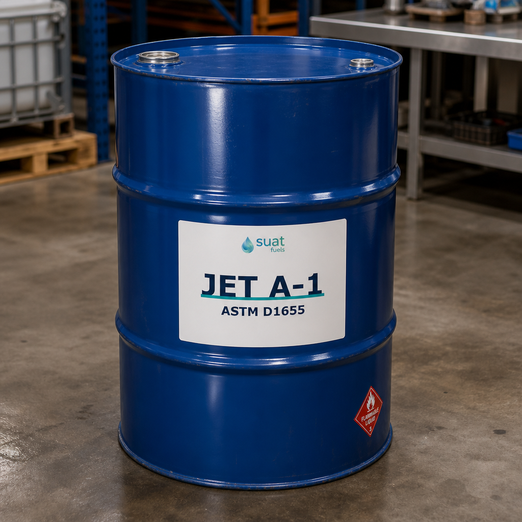 Jet A-1 aviation fuel uplift for testing programmes — 54 USG drum