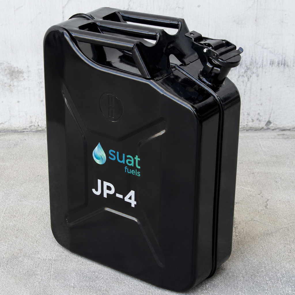 JP-4 military aviation fuel for defence testing — 5 USG pail
