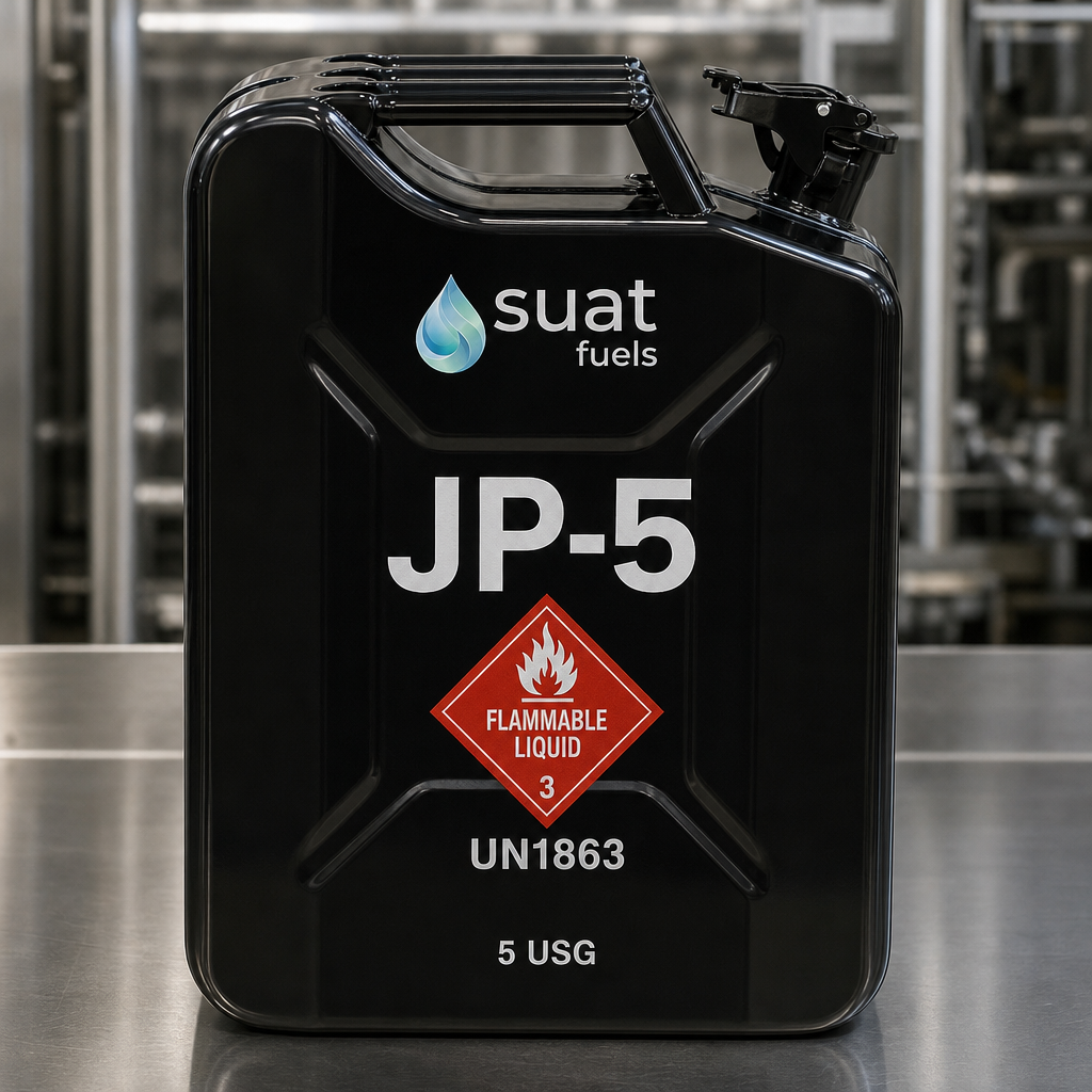 JP-5 carrier-grade naval aviation fuel — 5 USG pail