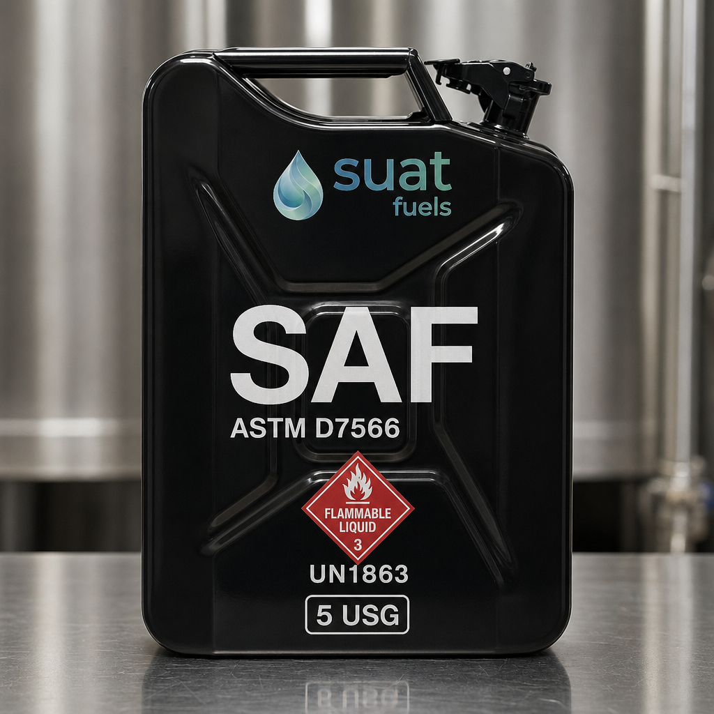 Sustainable Aviation Fuel SAF for lab and certification testing — 5 USG pail